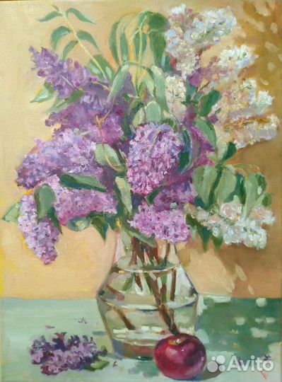 Картина маслом, цветы