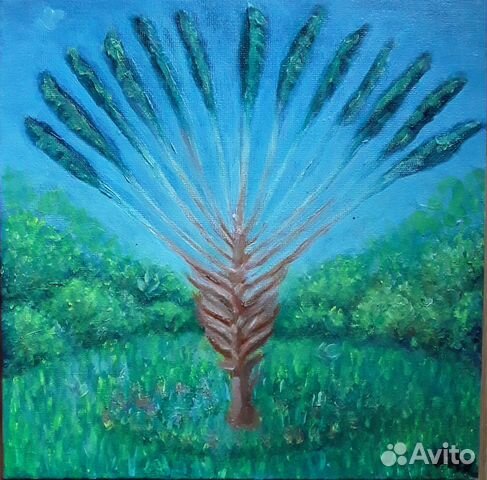 Картина маслом цветы.пейзаж