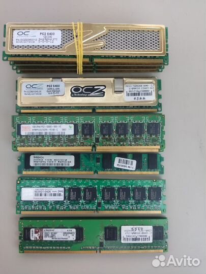 Память DDR1/DDR2 256-512-1-2gb, DDR3 SO-dimm