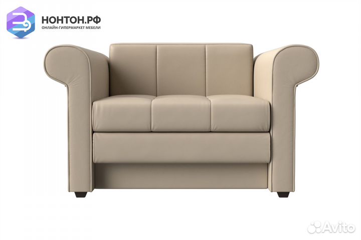 Кресло выкатное Берли экокожа бежевая