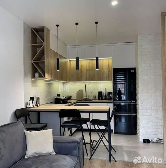 Кухня угловая на заказ.мдф фасады