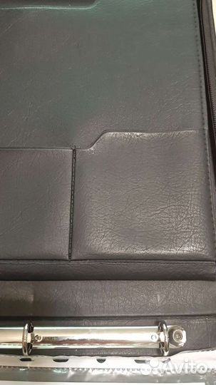 Кожаная папка А4 на молнии