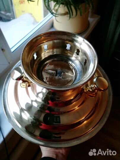 Рукомойник (старинный) латунный, большой 6л