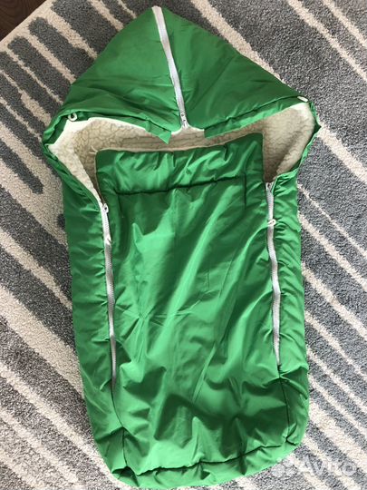 Зимний конверт в коляску на овчине