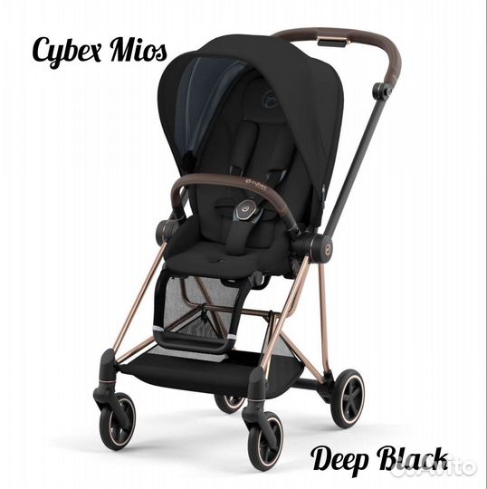 Коляска cybex mios deep black новые