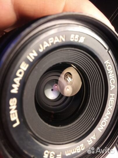 Konica Hexanon AR 28 mm f / 3.5 новый с UV-фильтр
