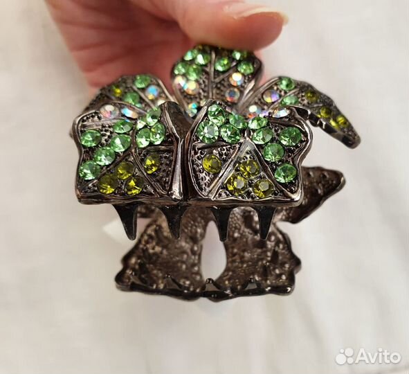 Заколка крабик металлическая корейская