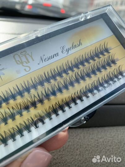 Пучковые ресницы для наращивания пучки реснички