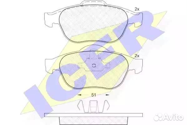 Колодки торм.дисковые