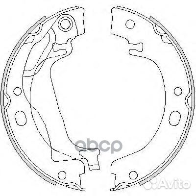 4753.00 колодки барабанные ручника Toyota Coro