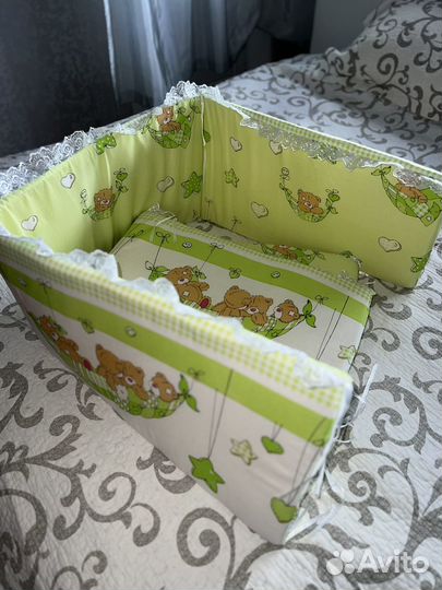 Бортики на кроватку 120х60 двухсторонние