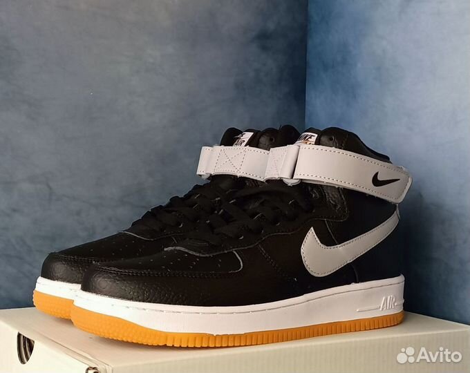 Новые Nike Air Force 1 mid 07 black