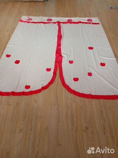 Штора и тюли бу для дачи