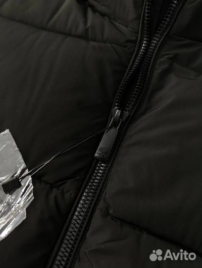 Зимняя куртка Lacoste черная мужская