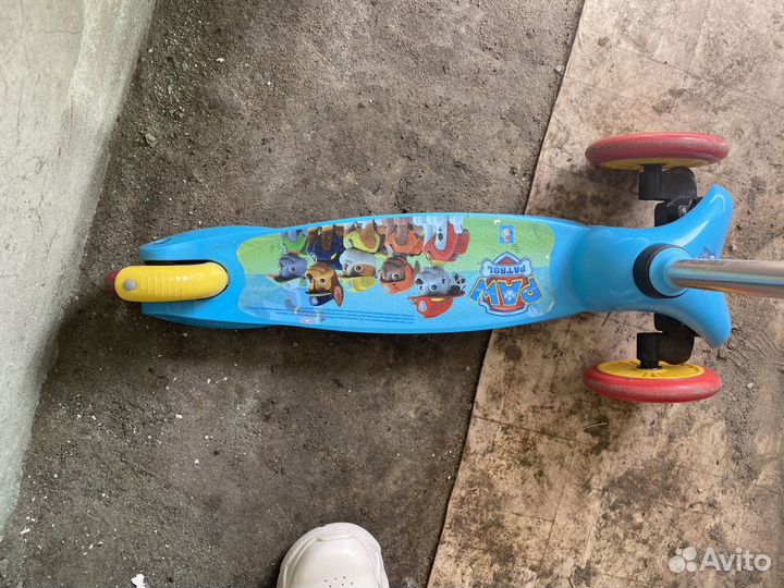 Самокат детский трехколесный бу