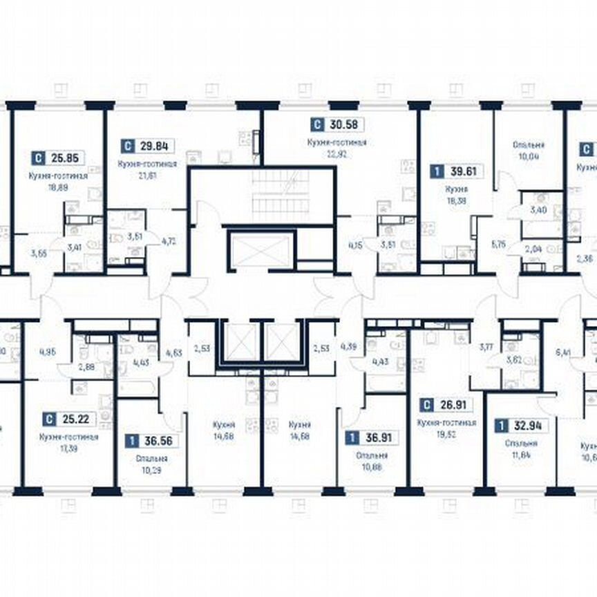 1-к. квартира, 36,9 м², 13/18 эт.