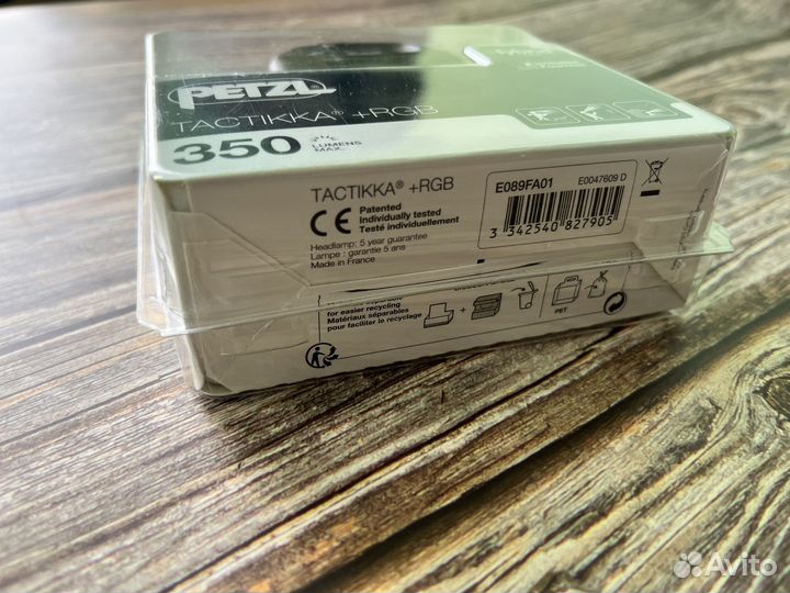 Фонарь налобный Petzl Tactikka + RGB новый