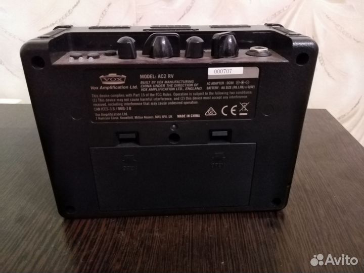 Гитарный комбоусилитель vox ac2 rv