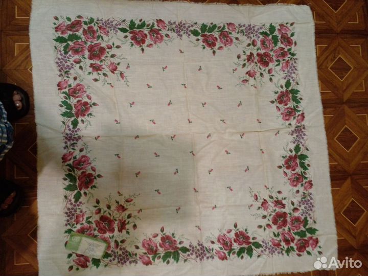 Платок павловопосадский шерстяной