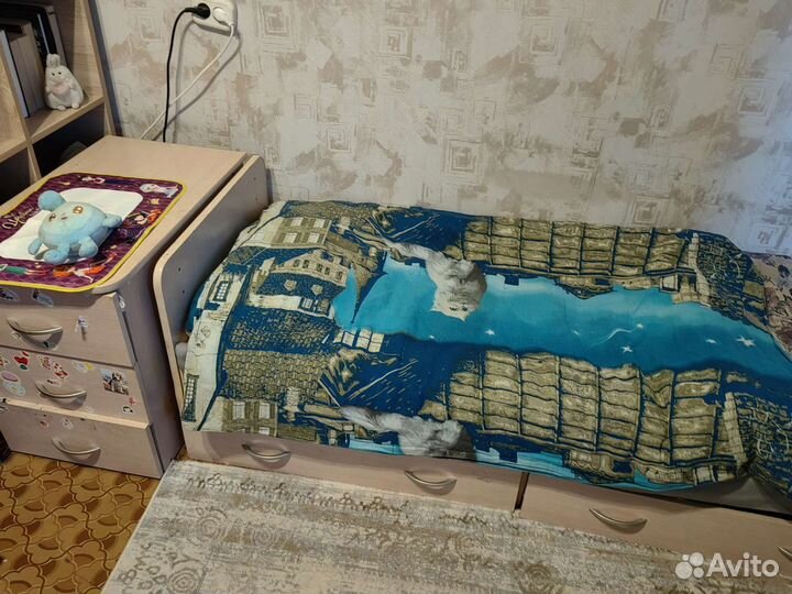 Детская кроватка трансформер с комодом