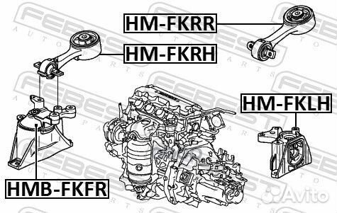 Подушка двигателя правая honda civic FK2 2009-2