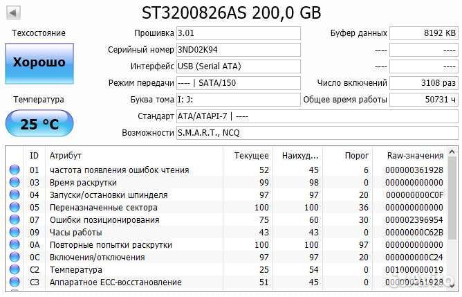 Жёсткий диск 3.5” Seagate 200Gb