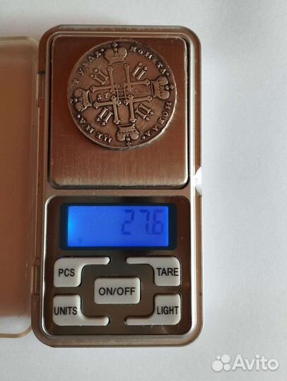 Монета серебро 1 рубль 1728 г