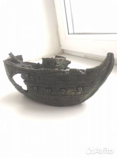 Корабль в аквариум коряга компрессор