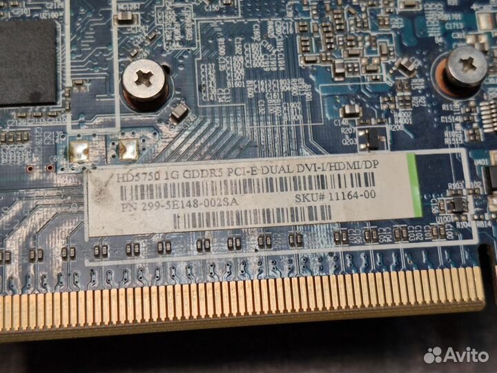 Видеокарта Radeon HD5750 1G DDR5 PC-E