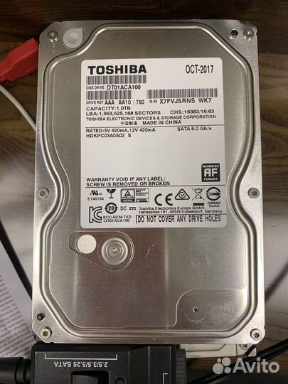 Toshiba dt01aca100 1tb