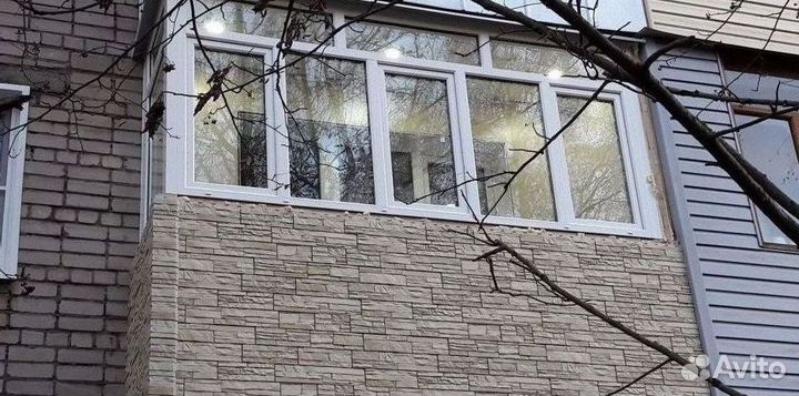 Пластиковый балкон с установкой