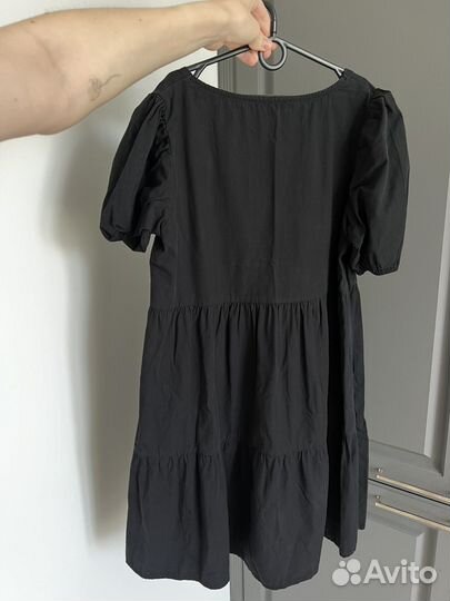 Черное платье мини