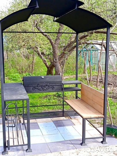 Мангал с крышей