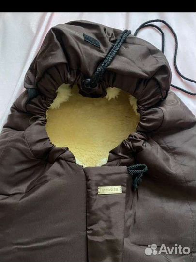 Конверт в коляску, в санки, натуральный мех