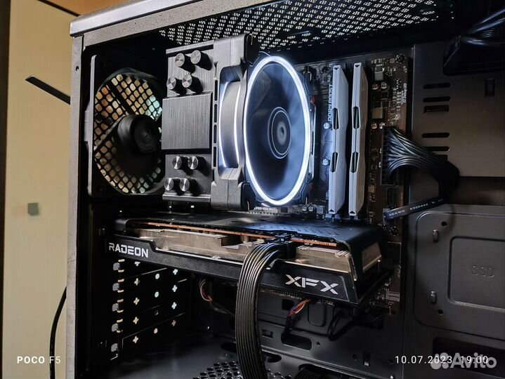 Игровой комп Ryzen5 5500+ RX6600XT+2x8Gb RAM