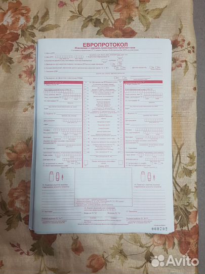 Чистые бланки европротокола о дтп