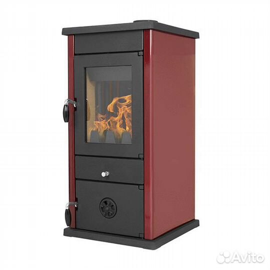 Печь На Дровах MBS thermo vesta plus dark RED (с в