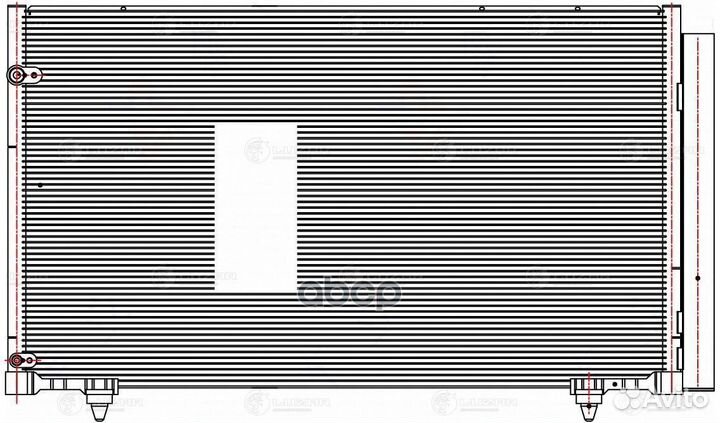 Радиатор кондиционера Lexus RX 08- 2.7i, 3.5i L