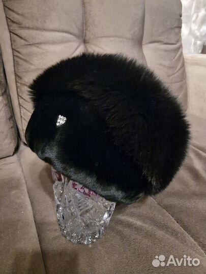 Шапка мутон с песцом