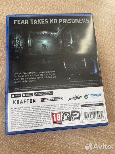 Диск ps5 Callisto protocol