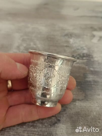 Серебряные рюмки набор 875 пр