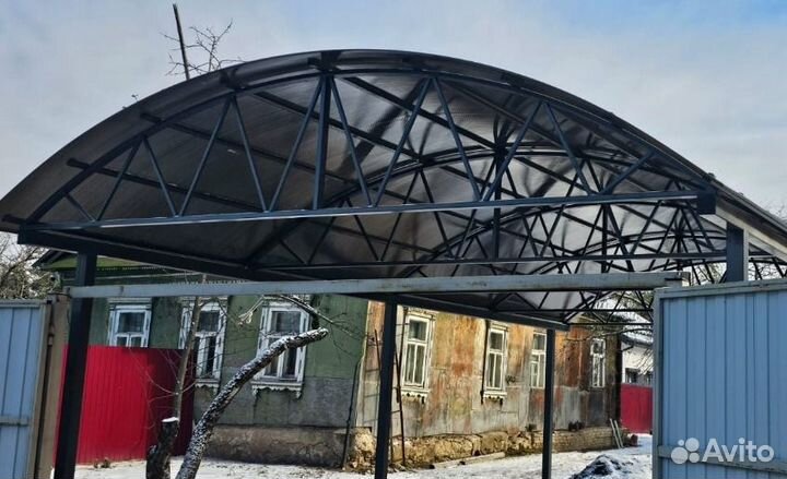 Навесы для автомобиля под ключ