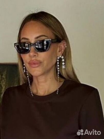 Серьги chanel длинные