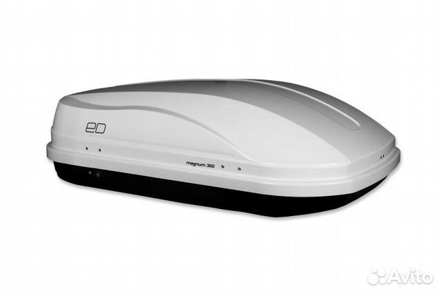 Автомобильный бокс евродеталь магнум 350 белый мет