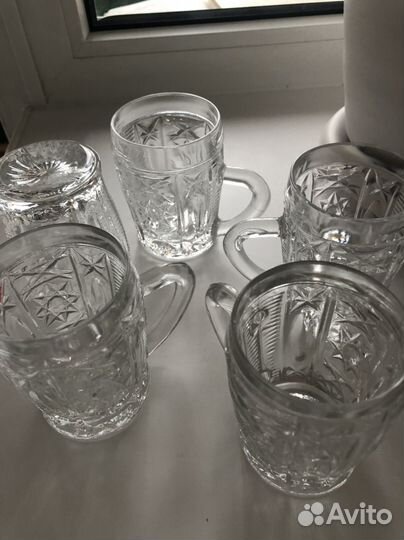 Квасные/ пивные хрустальные миникружки СССР