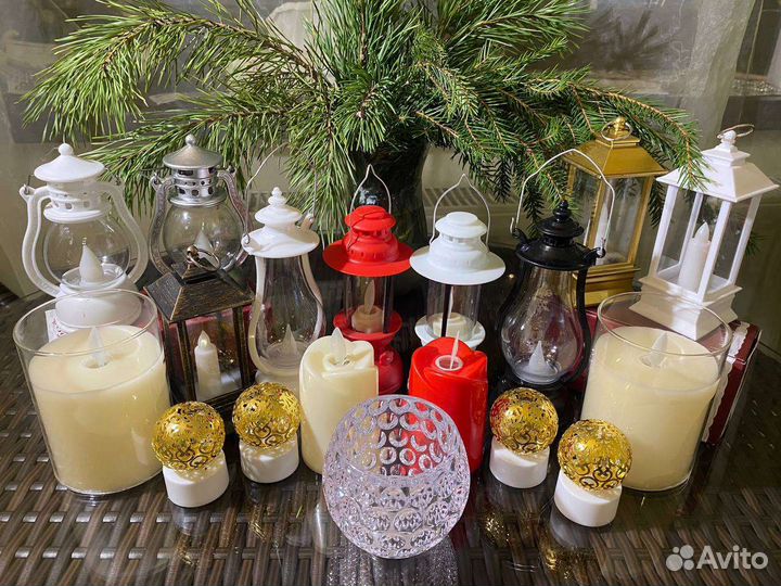 Интерьерные украшения свеча фонарь