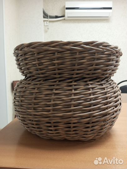 Кашпо горшочек 12 л из ротанга