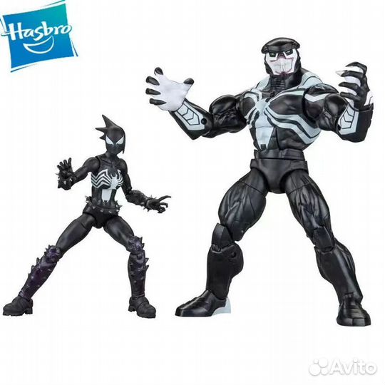 Фигурки Hasbro 6-дюймовая подвижная вселенная Marvel Legends Venom Fanatic Человек-паук и Веном