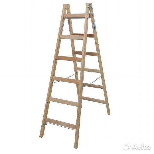 Стремянка деревянная 6 ступеней 1 м Krause