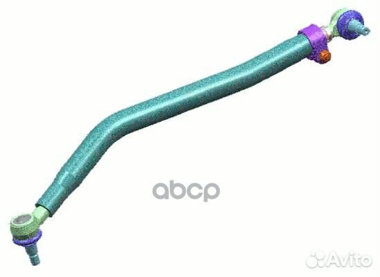 3745801 тяга рулевая прод L863 d52 1изгиб н